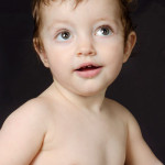Fotografía de Zahira bebé de 1 año fotografía de Milena Martinez en estudio Madrid