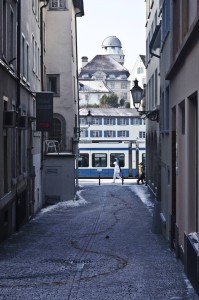 Zurich nevado calles