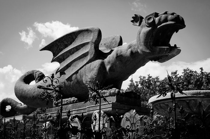 El dragón Lindwurm, símbolo de la ciudad de Klagenfurt