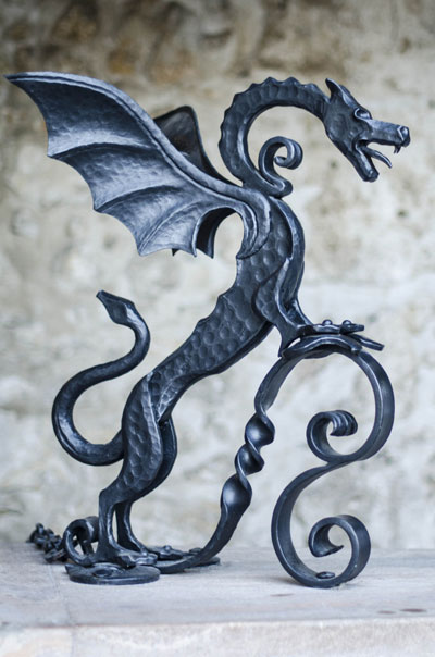 El dragón, símbolo de Ljubljana y Eslovenia. Esta foto está sacada en el Castillo de Bled (Blejski grad), no en la ciudad.